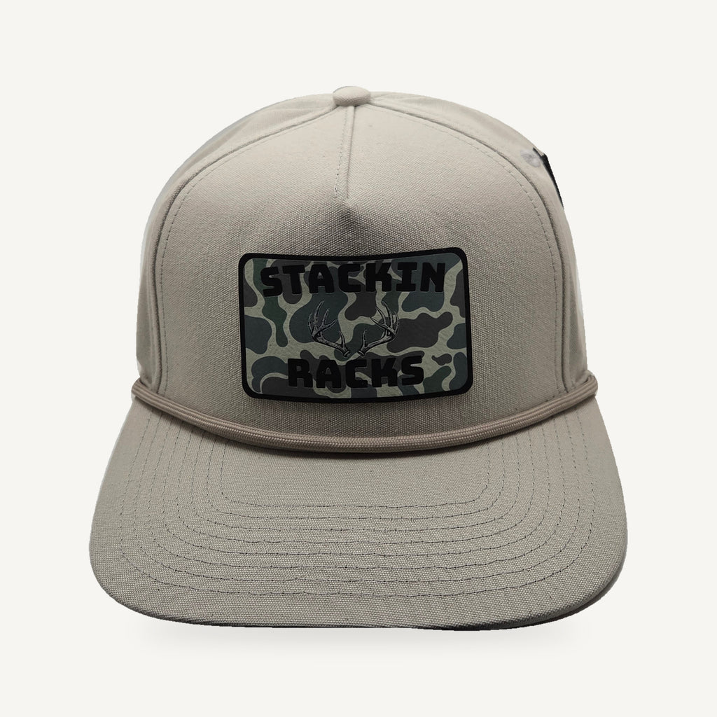 Stackin Racks Camo Patch Rope Hat - Cream