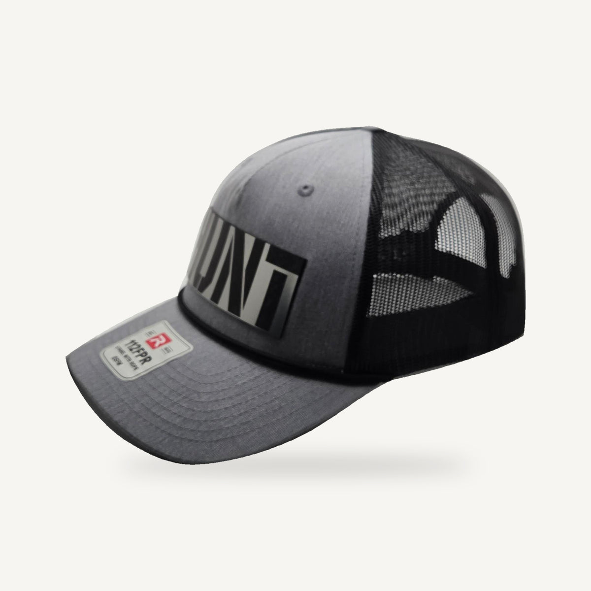 HUNT Acrylic Patch Richardson 112FPR Rope Hat - Gray / Black