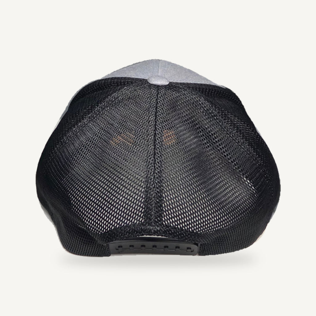 American Flag Acrylic Patch Flexfit 110 Hat - Gray / Black