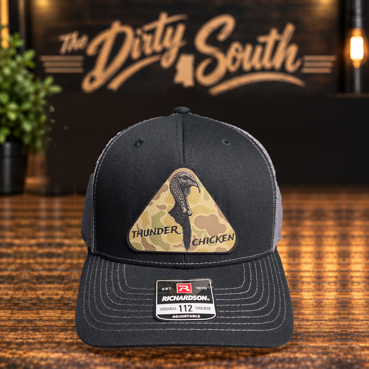 Thunder Chicken Trucker Hat - Black / Gray