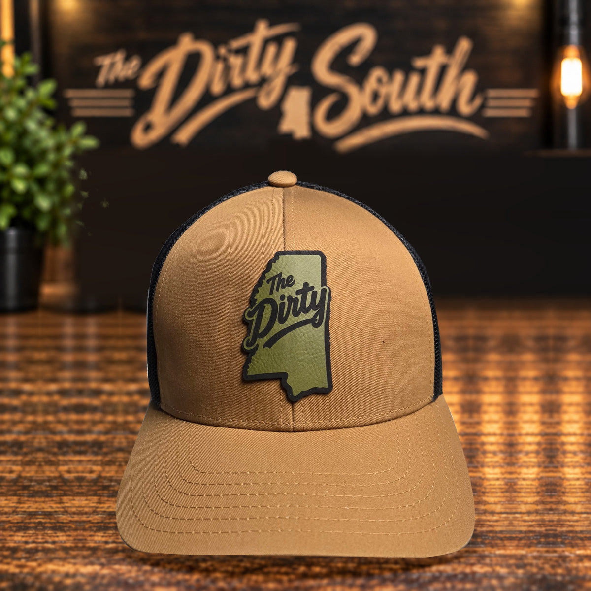 The Dirty Mississippi Trucker Hat - Tan / Black