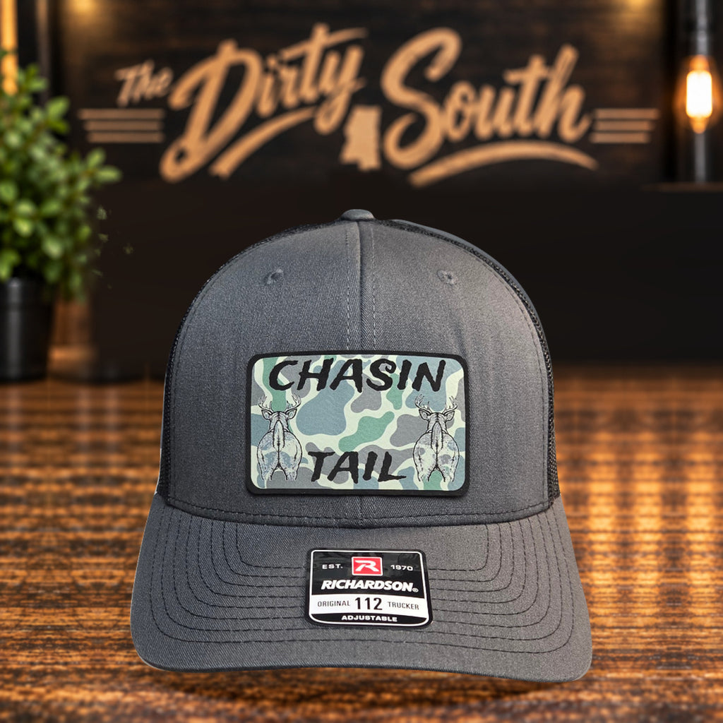 Chasin Tail Trucker Hat - Heather Gray / Black