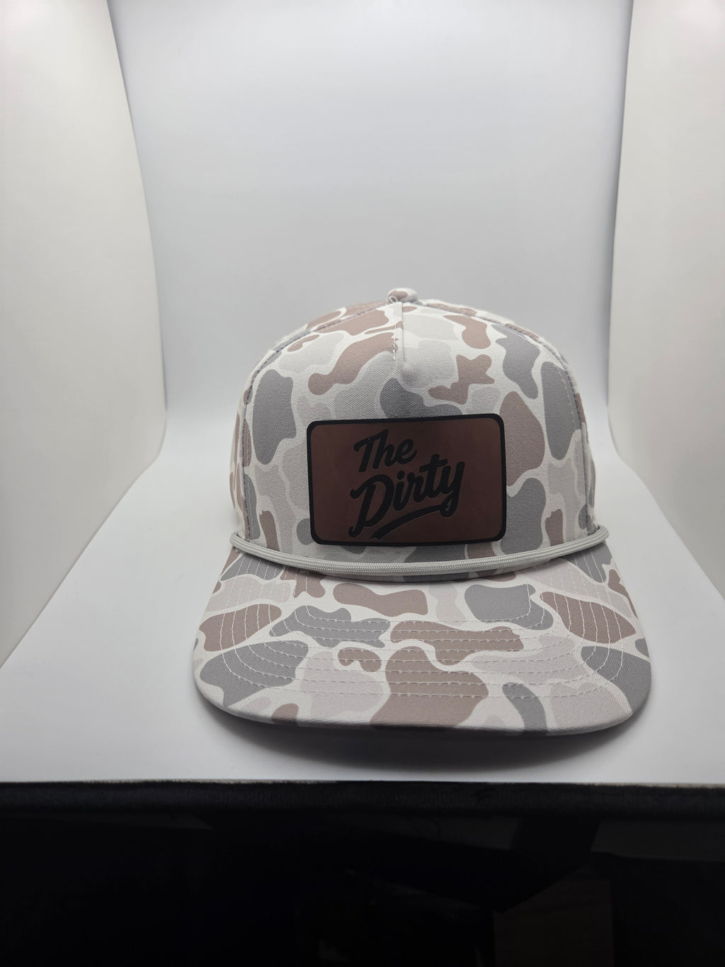 The Dirty brown patch TOAD rope hat in light camo