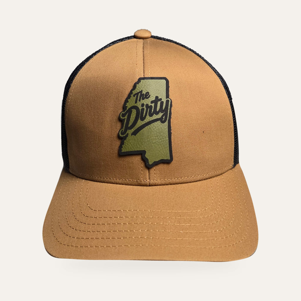 The Dirty Mississippi Trucker Hat - Tan / Black
