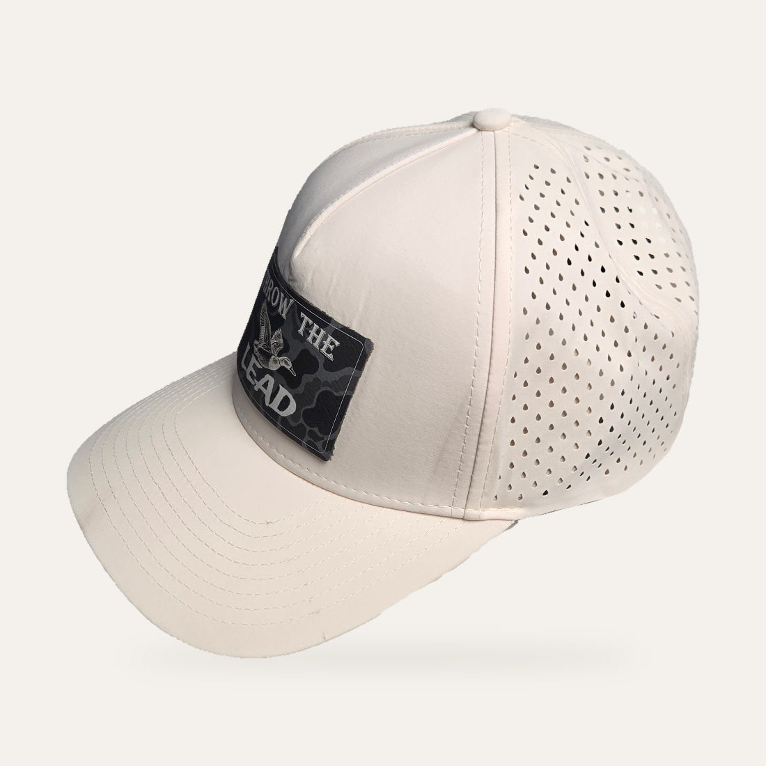 Throw the Lead Perforated Hat - Ivory